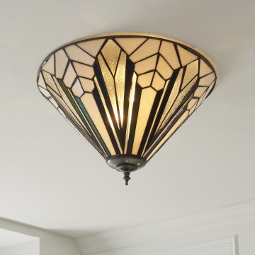 Endon 112191 - Plafonsko svetlo Tiffany ASTORIA 2xE27/60W/230V prečnik 40 cm