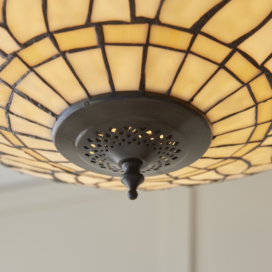 Endon 112251 - Luster na lancu Tiffany DRAGONFLY 3xE27/60W/230V prečnika 50 cm
