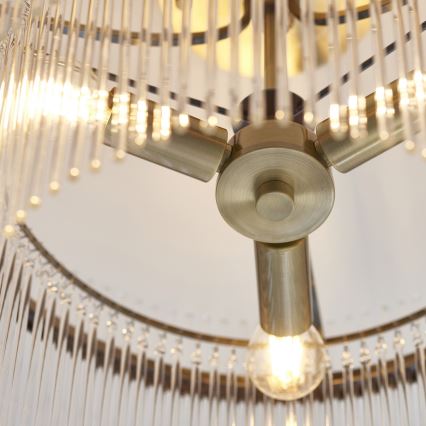 Endon 112575 - Nadgradni luster MARIETTA 3xE14/7W/230V mesing/prozirno