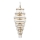 Endon 112793 - Luster na lancu MARIETTA GRAND 21xE14/6W/230V mesing/prozirno