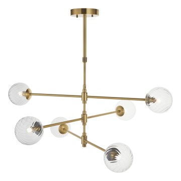 Endon 114039 - Luster na šipci 6xG9/3,2W/230V zlatna