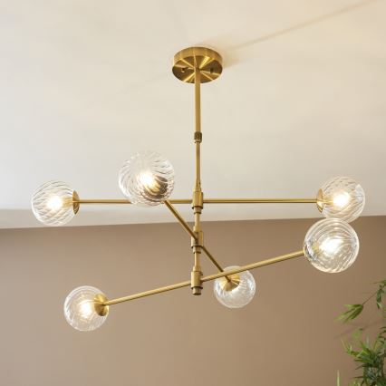 Endon 114039 - Luster na šipci 6xG9/3,2W/230V zlatna