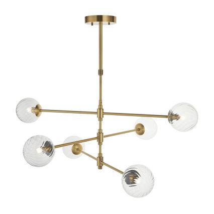 Endon 114039 - Luster na šipci 6xG9/3,2W/230V zlatna