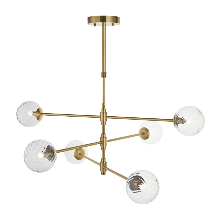 Endon 114039 - Luster na šipci 6xG9/3,2W/230V zlatna