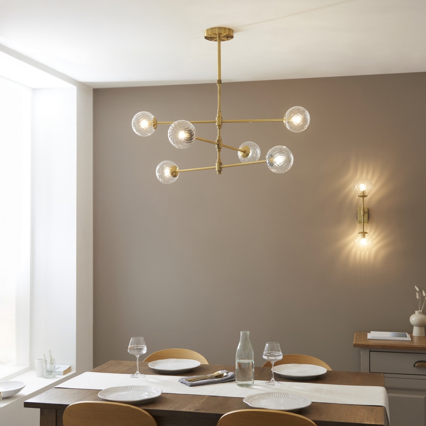Endon 114039 - Luster na šipci 6xG9/3,2W/230V zlatna
