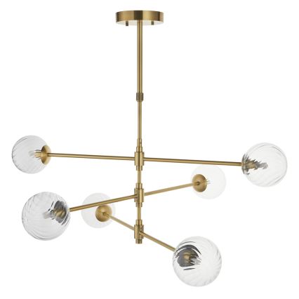 Endon 114039 - Luster na šipci 6xG9/3,2W/230V zlatna
