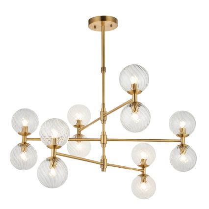 Endon 114041 - Luster na stalku 12xG9/3,2W/230V zlatni