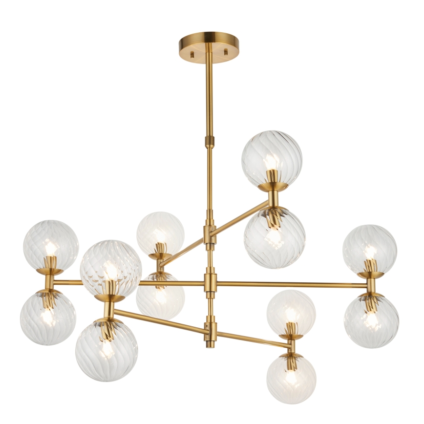 Endon 114041 - Luster na stalku 12xG9/3,2W/230V zlatni