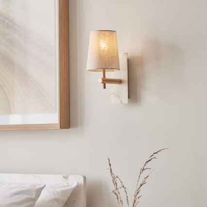 Endon 114200 - Zidna lampa 1xE14/7W/230V bež/zlatna