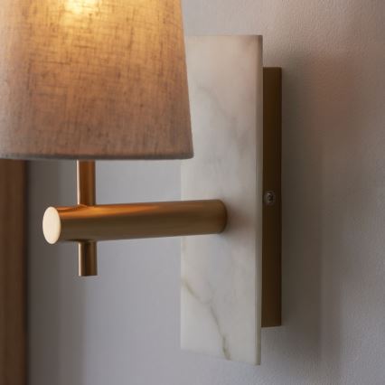 Endon 114200 - Zidna lampa 1xE14/7W/230V bež/zlatna