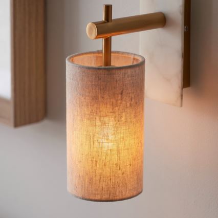 Endon 114201 - Zidna lampa 1xE14/7W/230V bež/zlatna