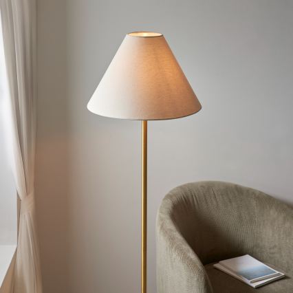 Endon 114209 - Podna lampa 1xE27/10W/230V bež/zlatna