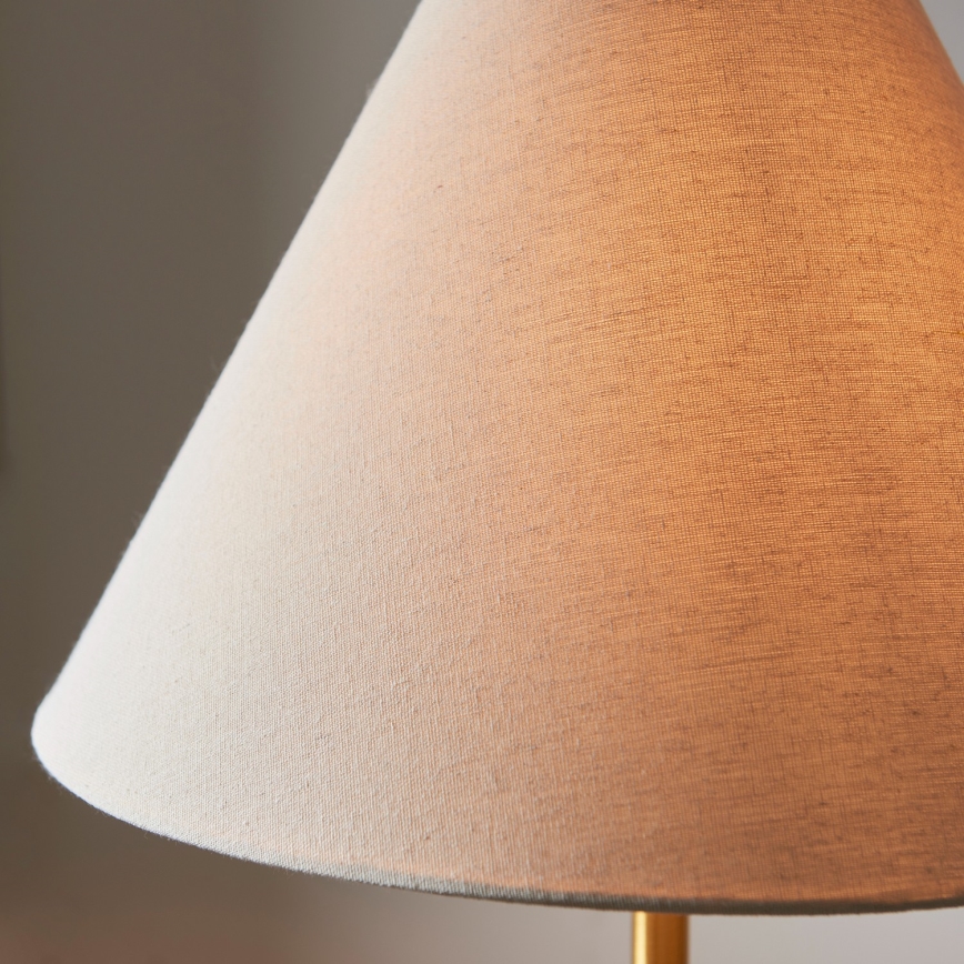 Endon 114209 - Podna lampa 1xE27/10W/230V bež/zlatna