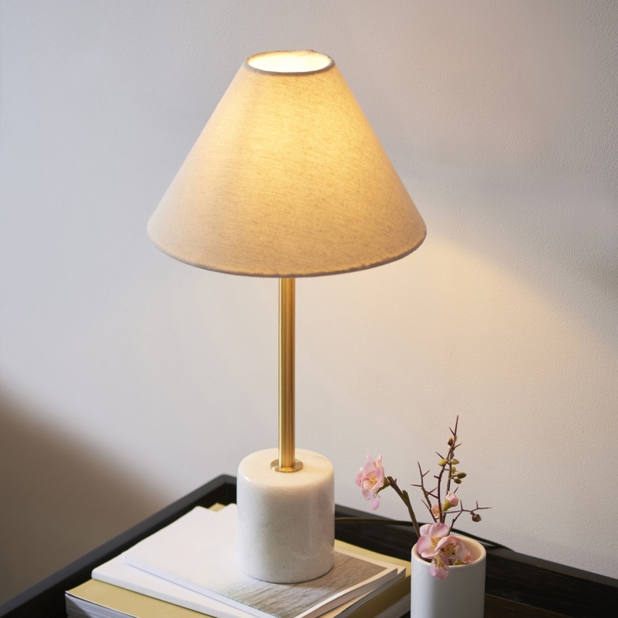 Endon 114211 - Stona lampa 1xE14/7W/230V bež/mesing