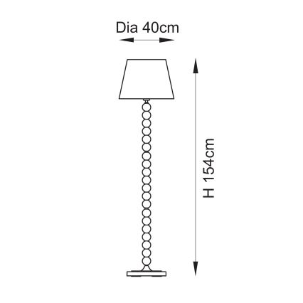 Endon 114634 - Stojeća lampa HIGGLEDY 1xE27/10W/230V zelena/siva