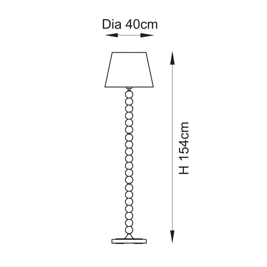 Endon 114658 - Stojeća lampa HIGGLEDY 1xE27/10W/230V plava