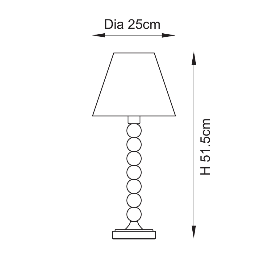 Endon 114688 - Stona lampa HIGGLEDY 1xE14/7W/230V krem/narandžasta