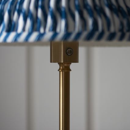Endon 114778 - LED prigušiva punjiva stojeća lampa BURLEY LED/1,5W/5V 3600 mAh mesing/plava