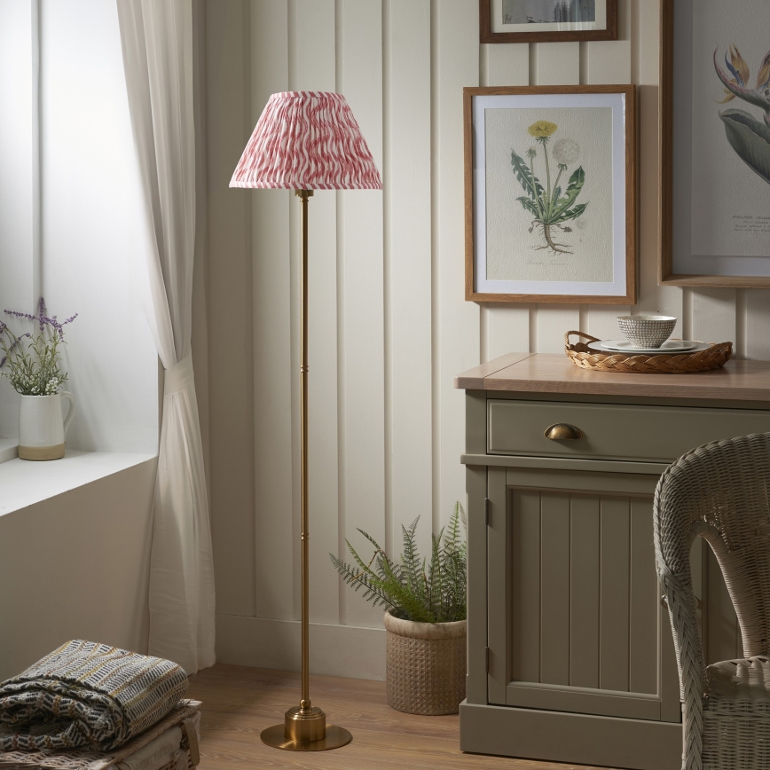 Endon 114786 - punjiva LED prigušiva podna lampa BURLEY LED/1,5W/5V 3600 mAh mesing/ružičasta
