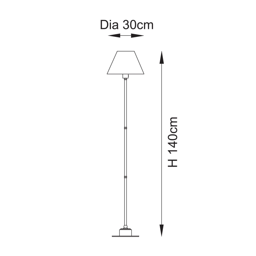 Endon 114786 - punjiva LED prigušiva podna lampa BURLEY LED/1,5W/5V 3600 mAh mesing/ružičasta