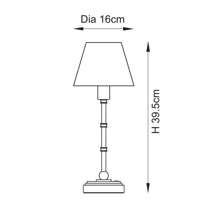 Endon 114804 - LED prigušiva punjiva stona lampa BURLEY LED/1,5W/5V 3600 mAh mesing/ružičasta