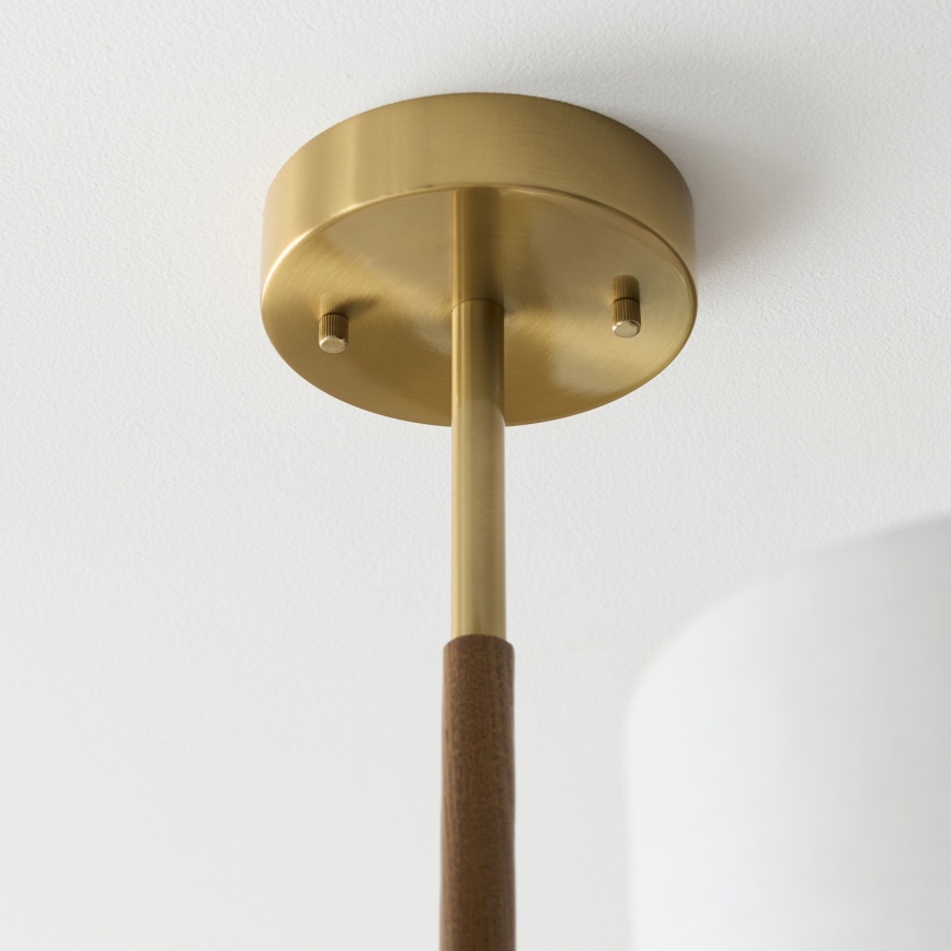 Endon 116993 - Luster na šipci HEATHCLIFF 3xE14/7W/230V mesing/jasen