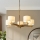 Endon 116994 - Luster na lancu HEATHCLIFF 5xE14/7W/230V mesing/jasen