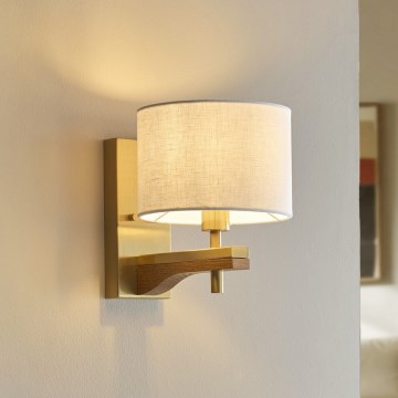Endon 116995 - Zidna lampa HEATHCLIFF 1xE14/7W/230V mesing/jasen