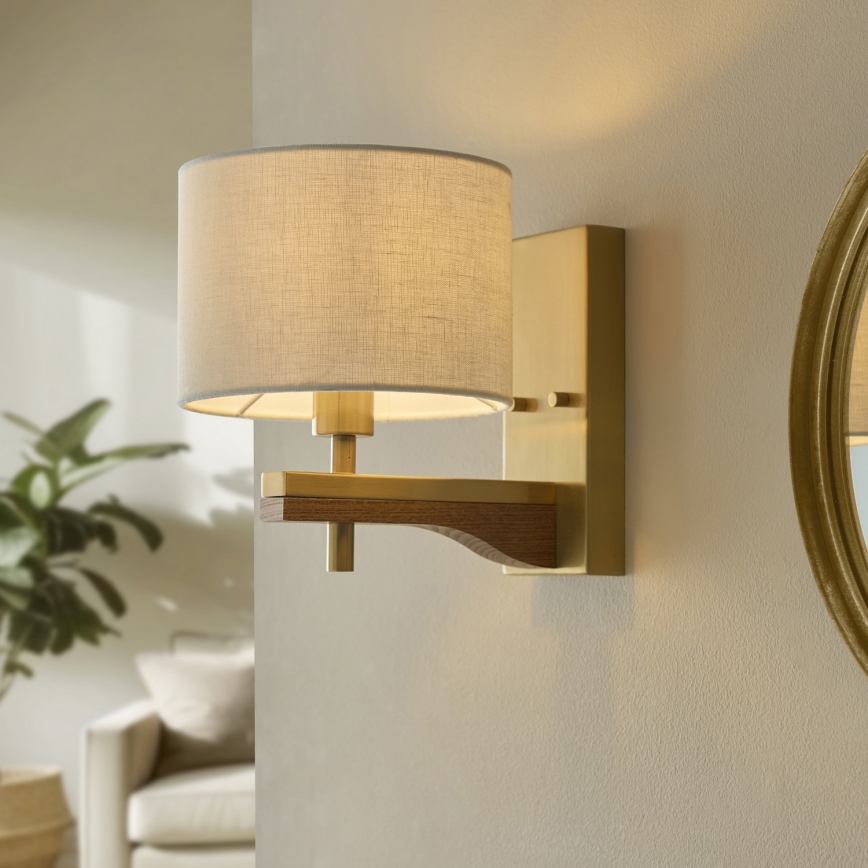 Endon 116995 - Zidna lampa HEATHCLIFF 1xE14/7W/230V mesing/jasen
