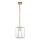 Endon 119142 - Luster na lancu HAMMOND 1xE27/10W/230V 17x17 cm mesing