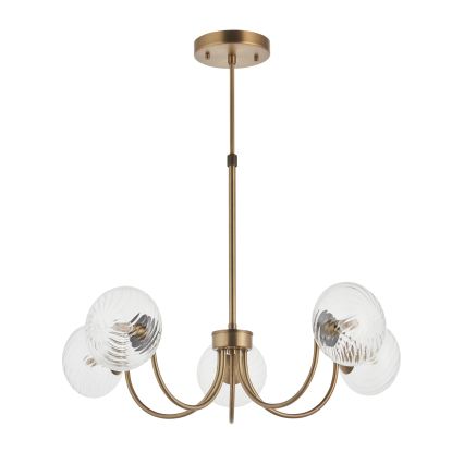 Endon 119210 - Luster na stalku HAGUE 5xG9/5W/230V mesing