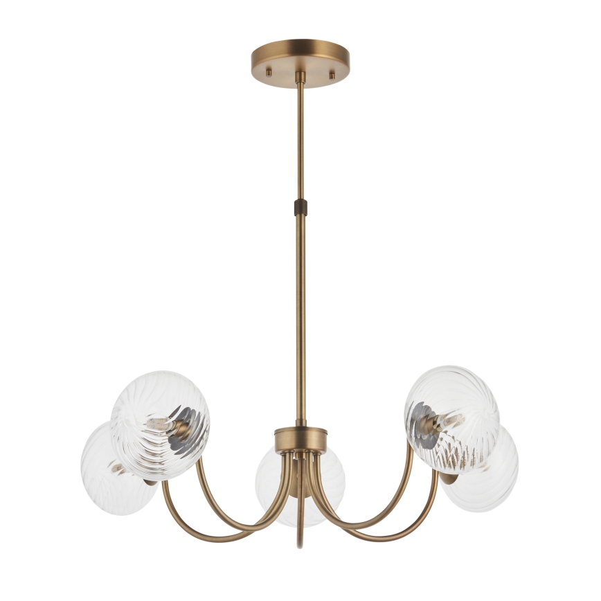 Endon 119210 - Luster na stalku HAGUE 5xG9/5W/230V mesing