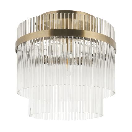Endon 119492 - Plafonski luster MARIETTA 1xE27/10W/230V mesing/transparentno