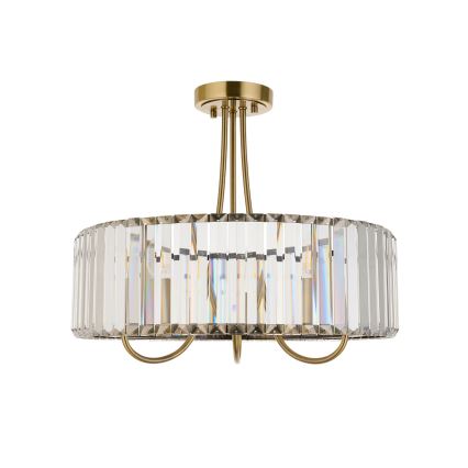 Endon 119609 - Luster na šipci VISCONTI 3xE14/6W/230V mesing