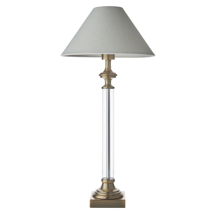 Endon 119972 - Stona lampa AVEBURY 1xE27/10W/230V mesing/siva