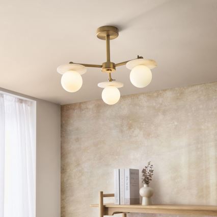 Endon 120036 - Luster na stalku CERCHIO 3xG9/5W/230V mesing
