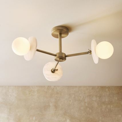 Endon 120036 - Luster na stalku CERCHIO 3xG9/5W/230V mesing