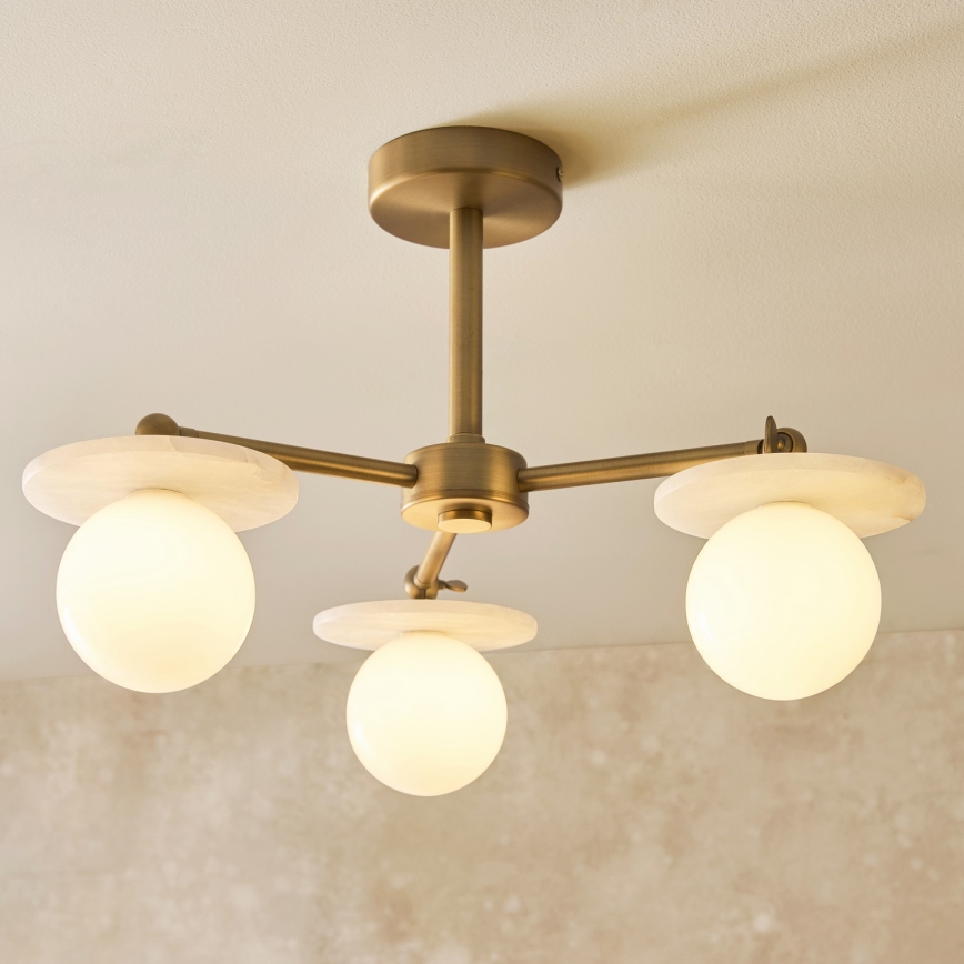 Endon 120036 - Luster na stalku CERCHIO 3xG9/5W/230V mesing