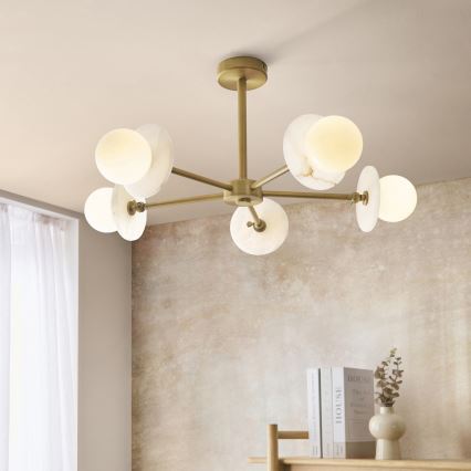 Endon 120037 - Luster na stalku CERCHIO 5xG9/5W/230V mesing