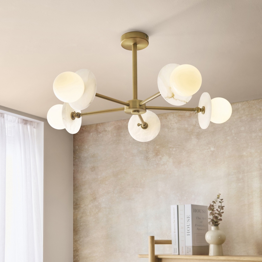 Endon 120037 - Luster na stalku CERCHIO 5xG9/5W/230V mesing
