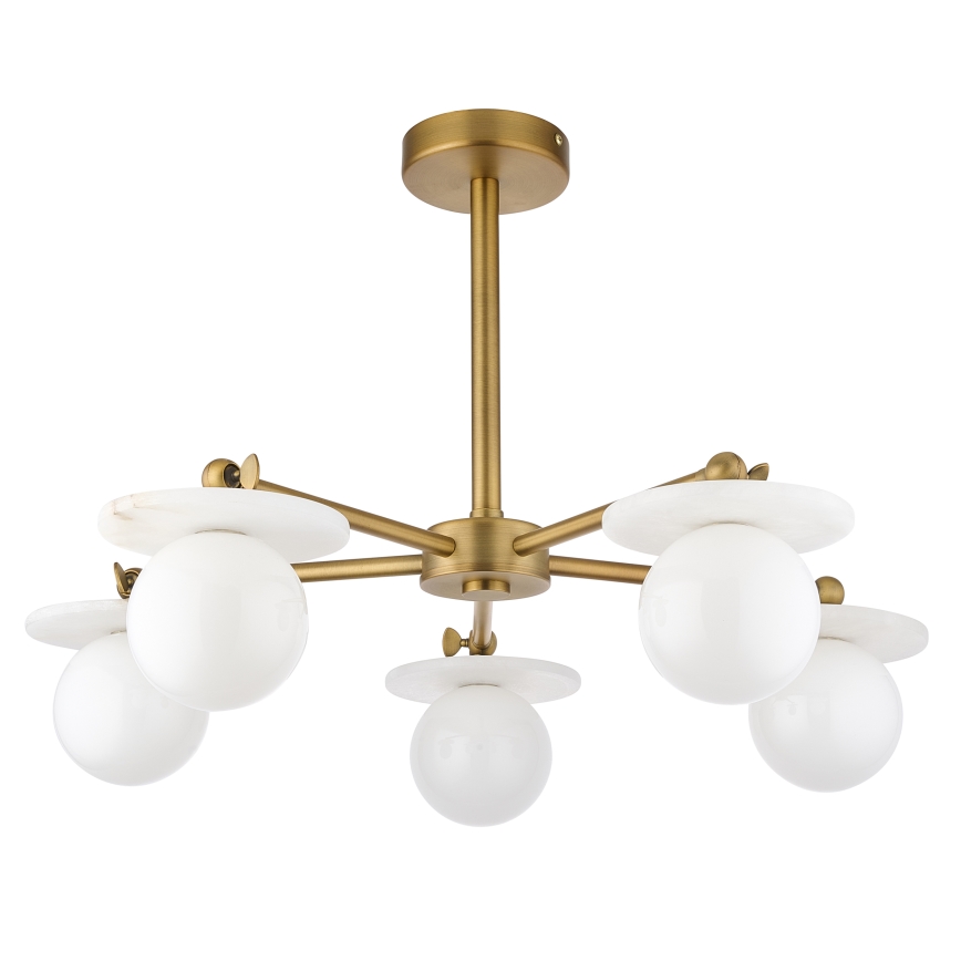 Endon 120037 - Luster na stalku CERCHIO 5xG9/5W/230V mesing