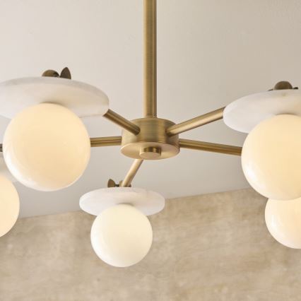 Endon 120037 - Luster na stalku CERCHIO 5xG9/5W/230V mesing