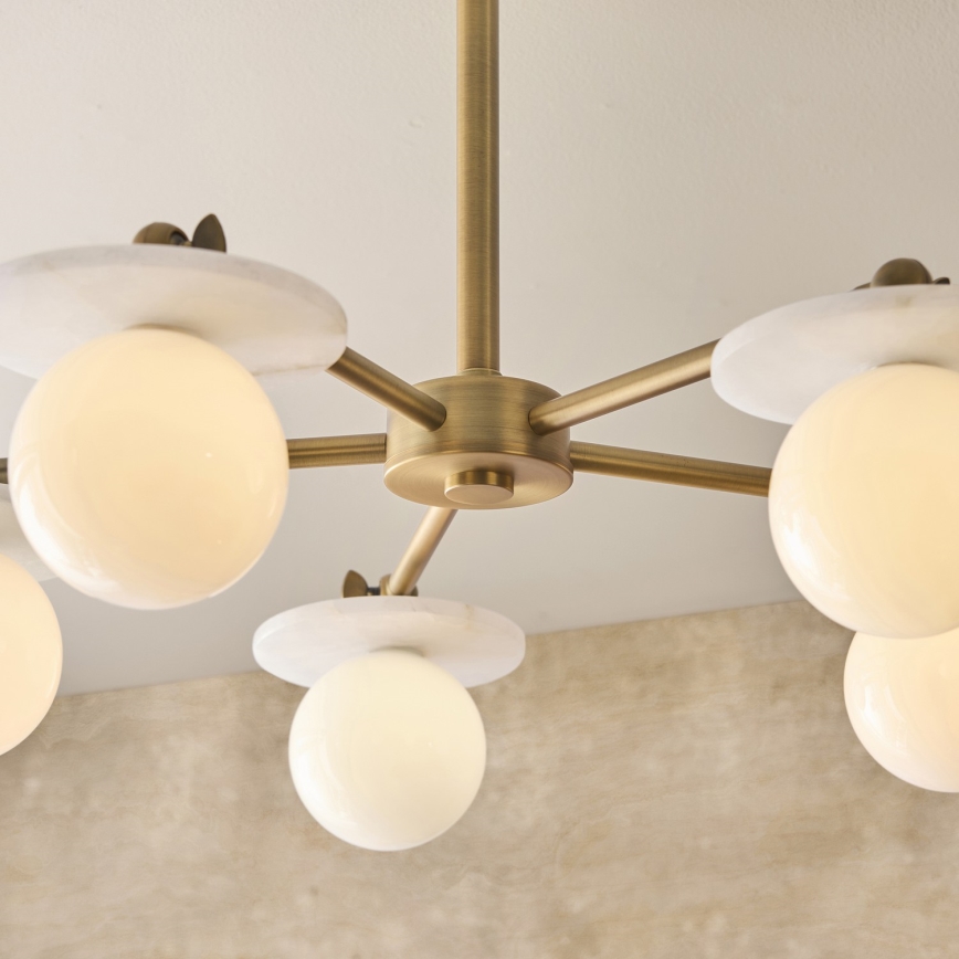 Endon 120037 - Luster na stalku CERCHIO 5xG9/5W/230V mesing