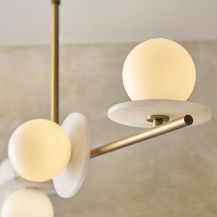 Endon 120038 - Luster na štapu CERCHIO 4xG9/5W/230V mesing