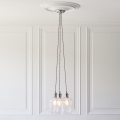 Endon 120644 - Luster na sajli 3xE27/10W/230V sjajni hrom