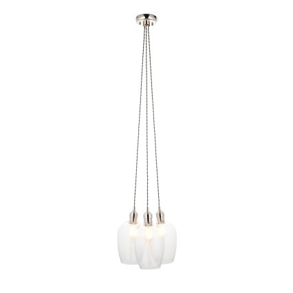 Endon 120644 - Luster na sajli 3xE27/10W/230V sjajni hrom