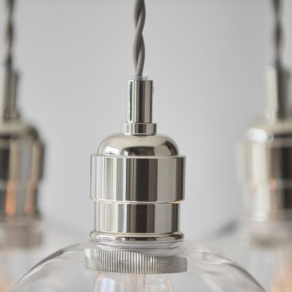Endon 120644 - Luster na sajli 3xE27/10W/230V sjajni hrom