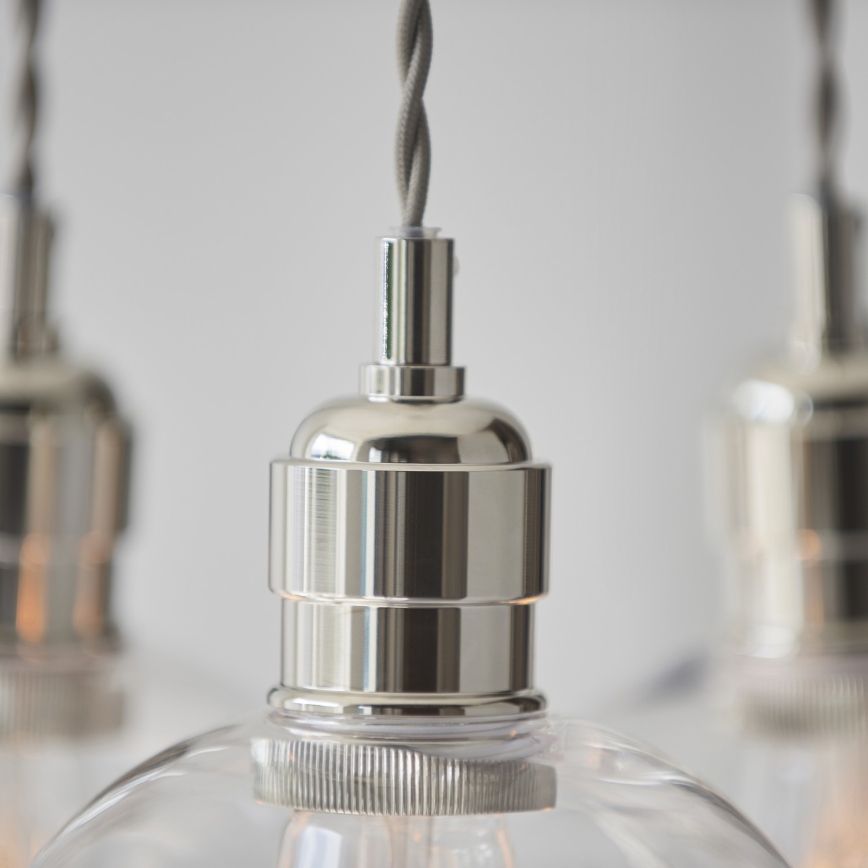 Endon 120644 - Luster na sajli 3xE27/10W/230V sjajni hrom