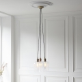 Endon 120648 - Luster na sajli 3xE27/10W/230V mesing
