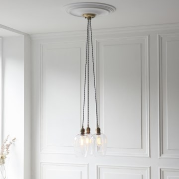 Endon 120648 - Luster na sajli 3xE27/10W/230V mesing